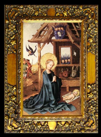 framed  Stefan Lochner Adoration of the Child Jesus, Ta068